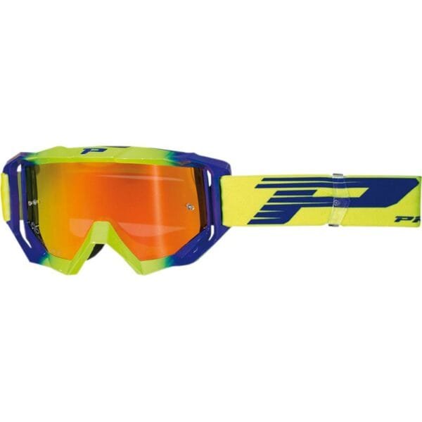Óculos PROGRIP 3200-325 FL Amarelo Fluorescente e Azul Elétrico
