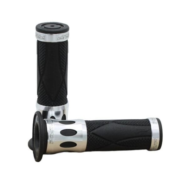 Punhos para Scooter PROGRIP 728-120 Anel Alumínio Prateado